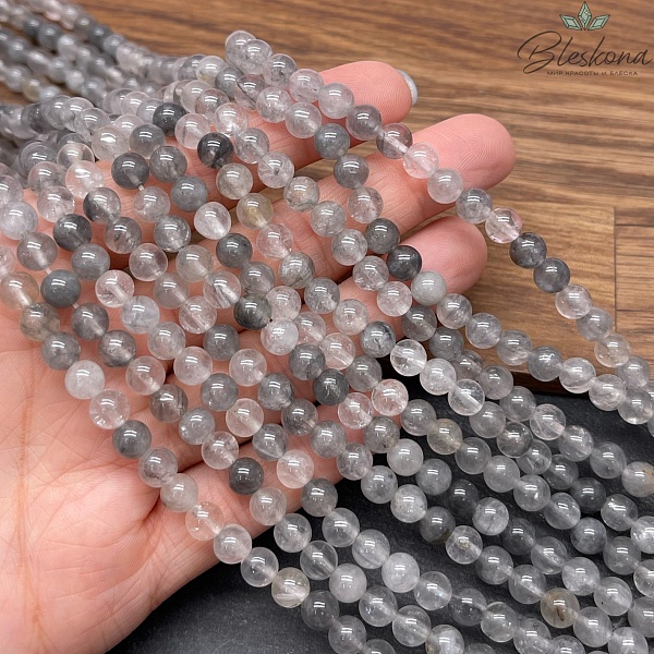 Кварц серый (тонированный) 6 мм