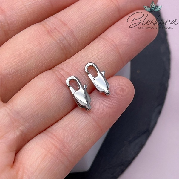 13 мм Цвет серебро, Замок лобстер