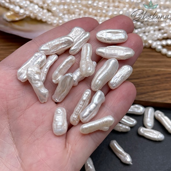 Жемчуг Бива белый №1 штучно 18-23 мм