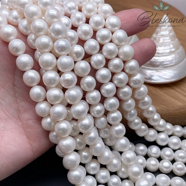 Жемчуг шар белый 9 мм