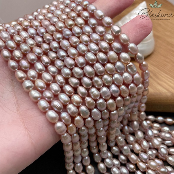 Жемчуг рис фиолетовый №1 5-5,5 мм