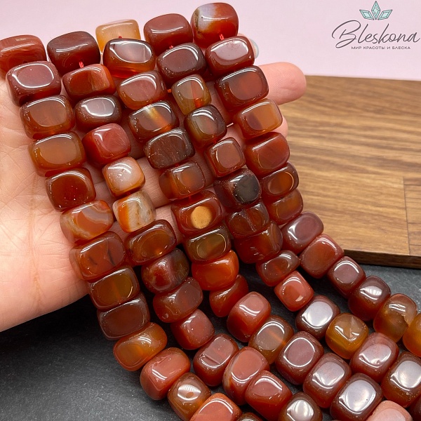 Агат прямоугольник фриформ №1 11*16 мм