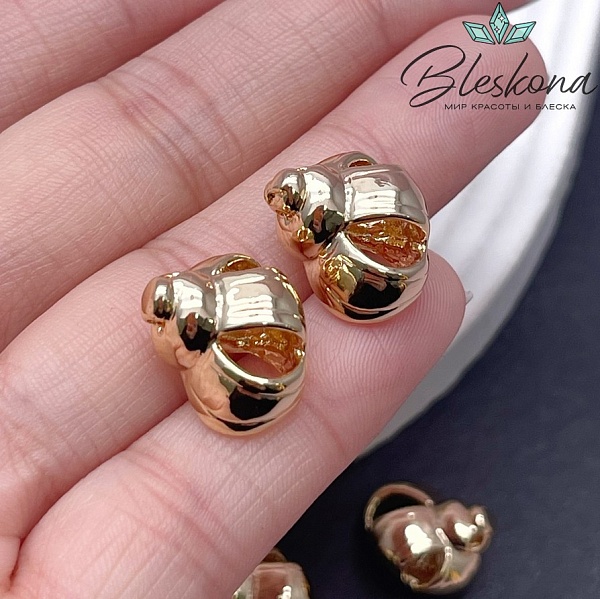 13,5*16 мм Цвет золото, Подвеска Ракушка