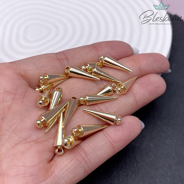 20*6 мм Цвет золото, Подвеска шип