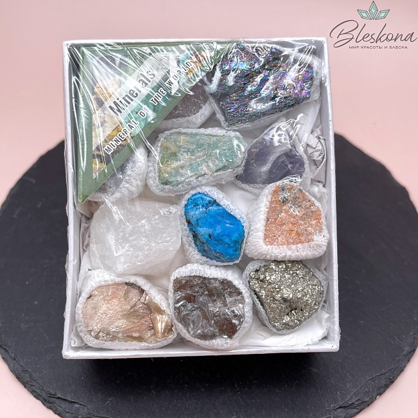 Коллекционный набор необработанных камней  