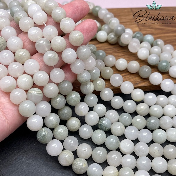 Жадеит зеленый №4 10 мм