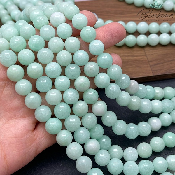 Кварц (тонированный) мятный 10 мм