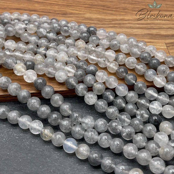 Кварц серый (тонированный) 8 мм