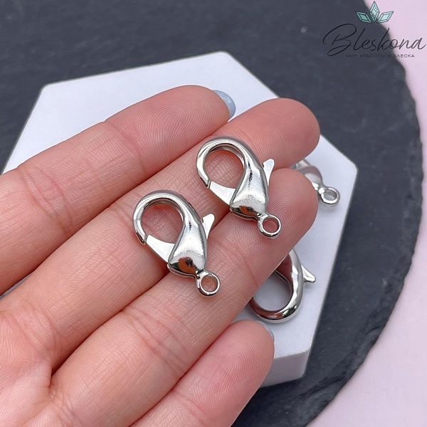 23 мм Цвет серебро, Замок округлый