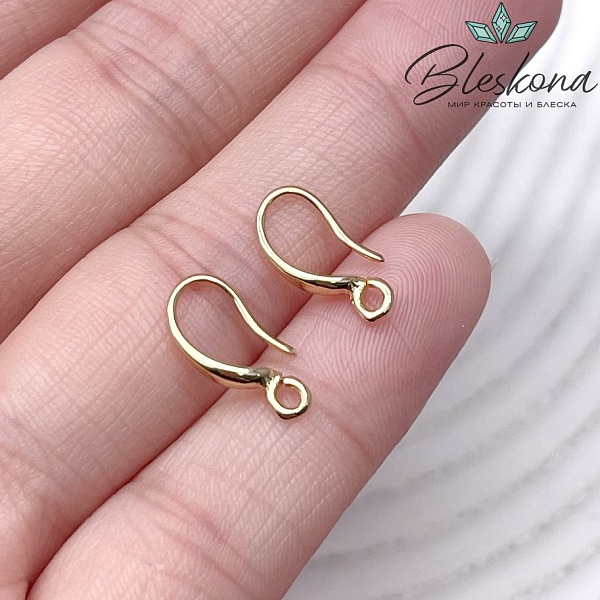 13,5*3 мм Цвет золото, Швензы крючок гладкие