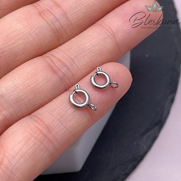 6 мм Цвет серебро, Замок шпрингель