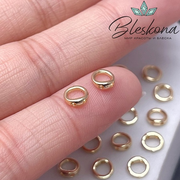 5*2 мм Цвет золото, Концевик