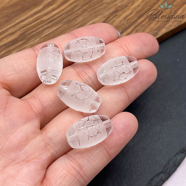 Бусина Дзи Колесо Фортуны (Дхарма) 19*11,5 мм