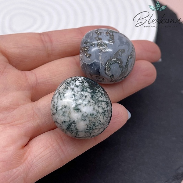 Агат древесный галтовка 22-26 мм