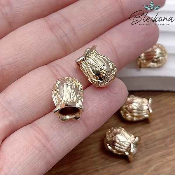 13*10 мм Цвет золото, Концевик бутон