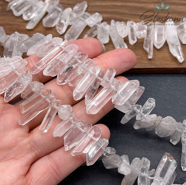 Горный хрусталь сколы (14-30)*(6-9) мм