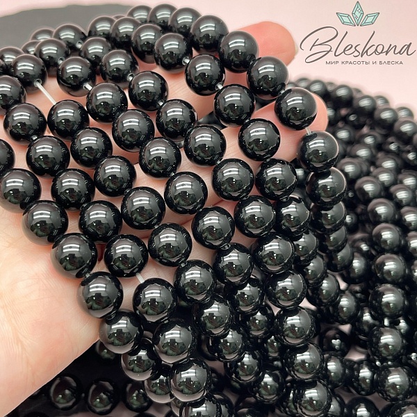 Агат черный 10 мм 