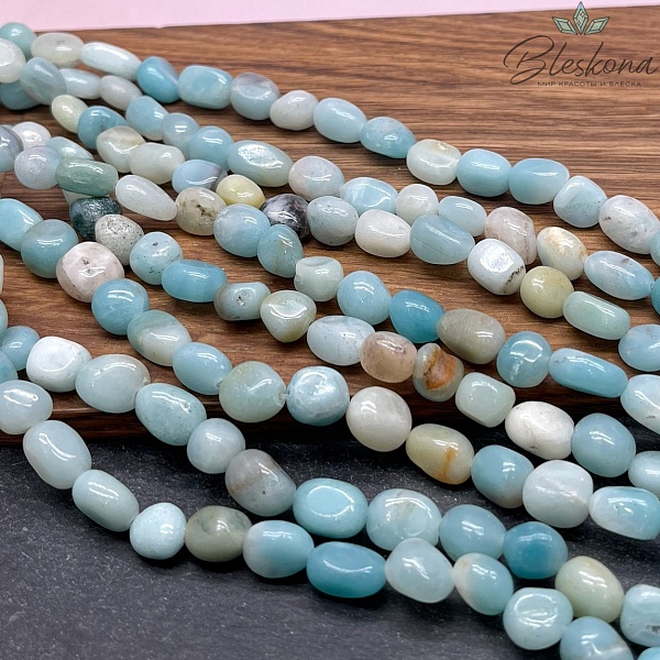 Амазонит галтовка №2 7-11 мм