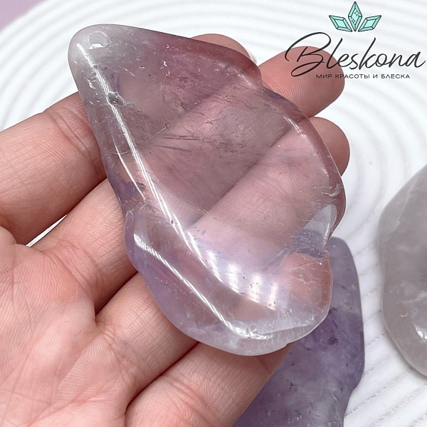 Подвеска фриформ Аметист (53-68)*(37-51) мм