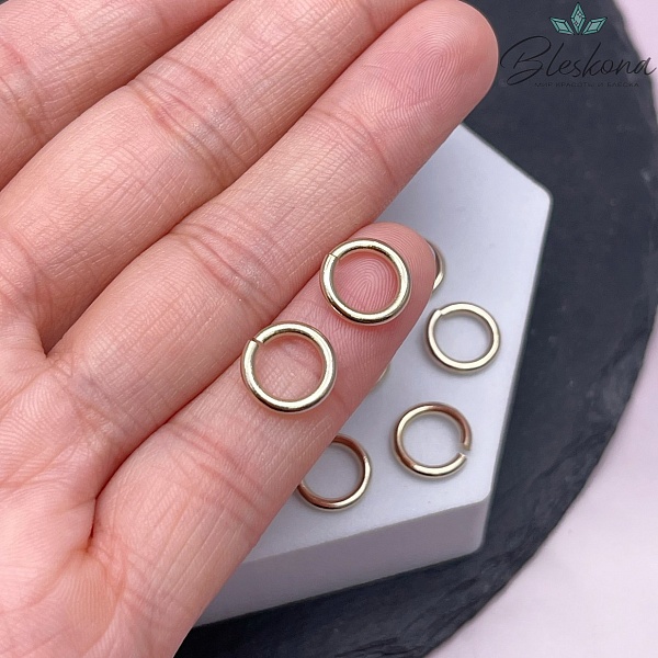 10*1,6 мм Цвет золото, Колечки уп. 1 гр. 